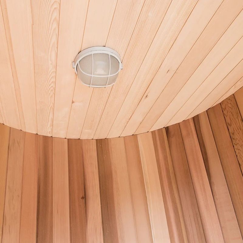 Sauna extérieure traditionnelle en bois massif pour 2 personnes avec vapeur 6 kW et design traditionnel