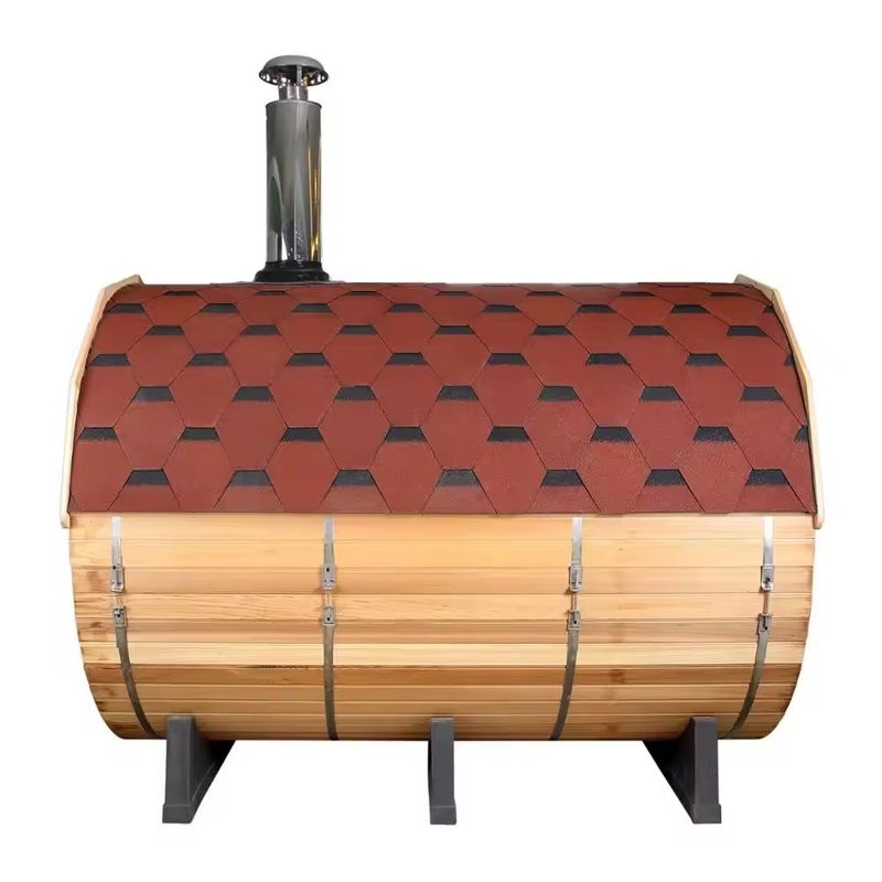 Sauna sèche en cèdre rouge 2025 pour 2 à 6 personnes, fonction vapeur sèche, type bois massif, extérieur, facile à assembler, expérience de sauna relaxante