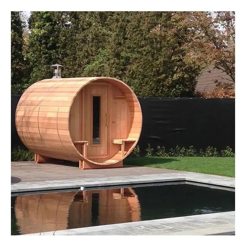 Sauna à vapeur extérieure 6 personnes en bois massif de cèdre rouge canadien 2025 : L'expérience sauna ultime de YSE