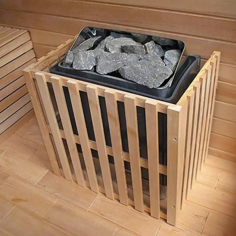 110V/220V/380V Voltage Sauna à vapeur en bois salle de sauna en bois massif extérieur 6 personnes Sauna en fût pour jardinage à domicile Avantages pour la santé