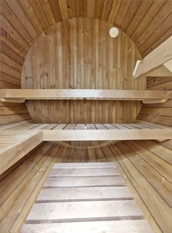Sauna sèche extérieure en bois massif 4-6 personnes 2025, en tonneau d'hemlock, de cèdre canadien, avec poêle, pour hôtel et certificat CE