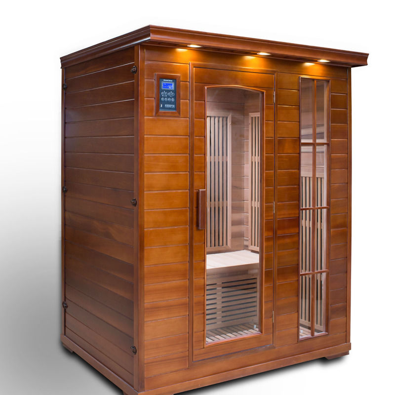 Sauna infrarouge salle de désintoxication humide intérieure Panneau de commande informatique ondes lumineuses bain de vapeur humide suérissant