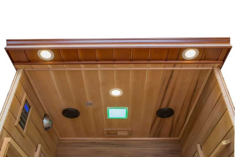 Panneau de commande d'ordinateur Khan Salle de vapeur domestique Double Sauna Détoxification Bain de vapeur de ciguë Spa en bois lointain