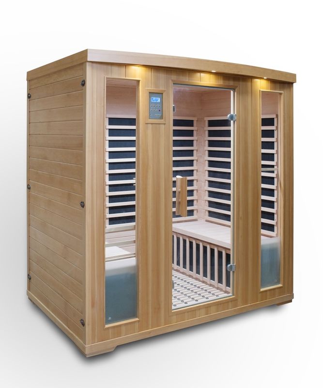 Sauna en bois de haute qualité salle de bain à vapeur infrarouge inclus 2021 Par le panneau de commande de l'ordinateur sécheuse à vapeur salle de douche à vapeur vente chaude