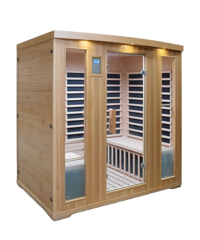2021 Nouveau design Vente traditionnelle personnalisée à chaud Sécheuse à vapeur à vapeur salle de douche Sauna salle de bain à vapeur en bois infrarouge