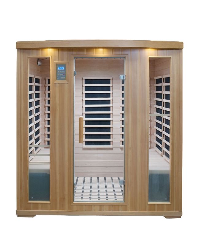 2021 Nouveau design Vente traditionnelle personnalisée à chaud Sécheuse à vapeur à vapeur salle de douche Sauna salle de bain à vapeur en bois infrarouge