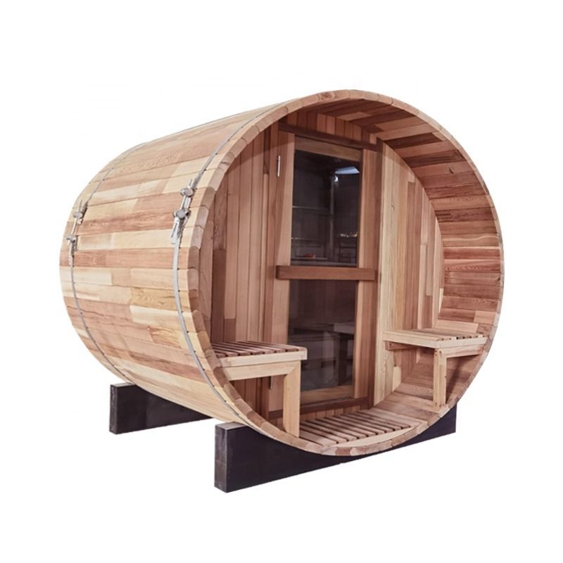 Nouveau sauna vapeur extérieur canadien en pin/pruche/cèdre 2021, sauna traditionnel avec accessoires de chauffage, pour 4 à 6 personnes