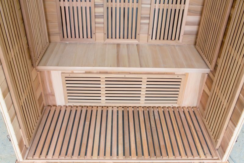 Cabine de sauna à infrarouges doubles pour salle de vapeur informatique, panneau de contrôle de la transpiration pour la détoxification complète du corps