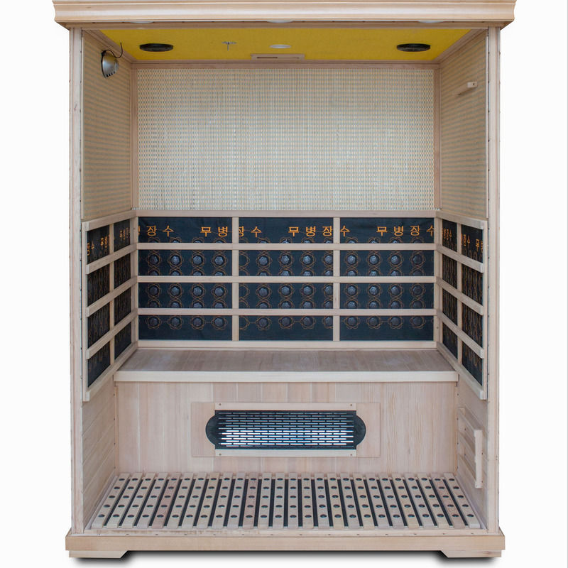 Un bain à vapeur simple et double Tourmaline Panneau de commande informatique Salle de transpiration Maison Sauna Salle de bain à infrarouge lointain Détox