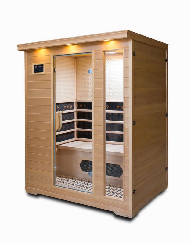 Un bain à vapeur simple et double Tourmaline Panneau de commande informatique Salle de transpiration Maison Sauna Salle de bain à infrarouge lointain Détox