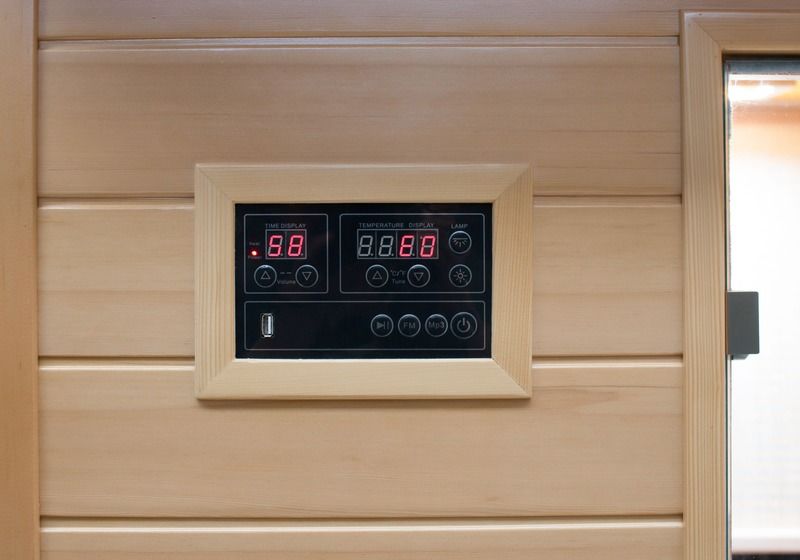 Un bain à vapeur simple et double Tourmaline Panneau de commande informatique Salle de transpiration Maison Sauna Salle de bain à infrarouge lointain Détox