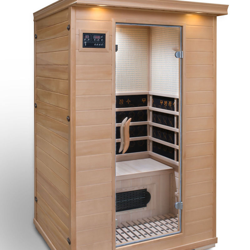 Boîte de beauté sauna simple et double, boîte à transpiration, infrarouge lointain, tourmaline, panneau de commande informatique, bain de vapeur, maison