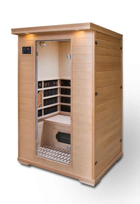 Boîte de beauté sauna simple et double, boîte à transpiration, infrarouge lointain, tourmaline, panneau de commande informatique, bain de vapeur, maison