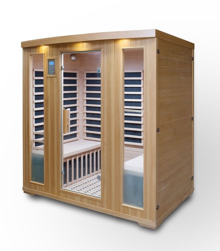 Panneau de commande d'ordinateur de sauna contrôlé par ordinateur Hemlock Classic 3 personnes Détox Mode humidité Famille Le plus vendu Infrarouge Lointain