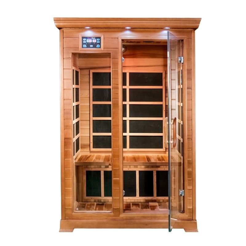 Panneau de commande d'ordinateur maison mini chauffe-eau à faible émission de carbone chambre de sauna infrarouge portable