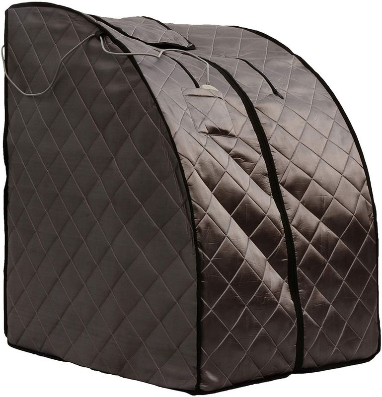 Ventes chaudes 2021 Europe Sauna portable très vendu Sauna infrarouge intelligent pour la perte de poids Panneau de commande par ordinateur avec chaise pliante