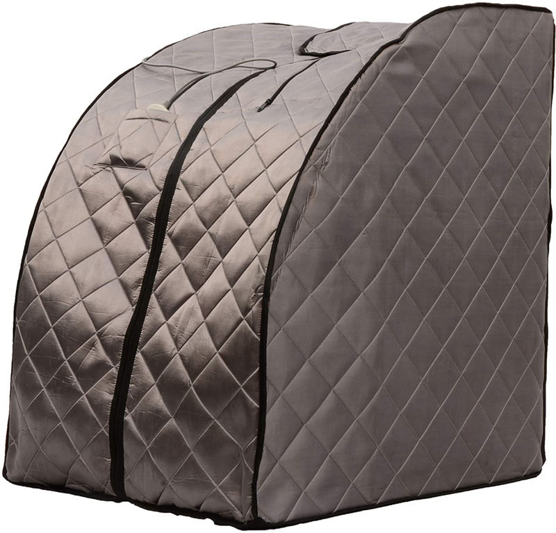 Ventes chaudes 2021 Europe Sauna portable très vendu Sauna infrarouge intelligent pour la perte de poids Panneau de commande par ordinateur avec chaise pliante