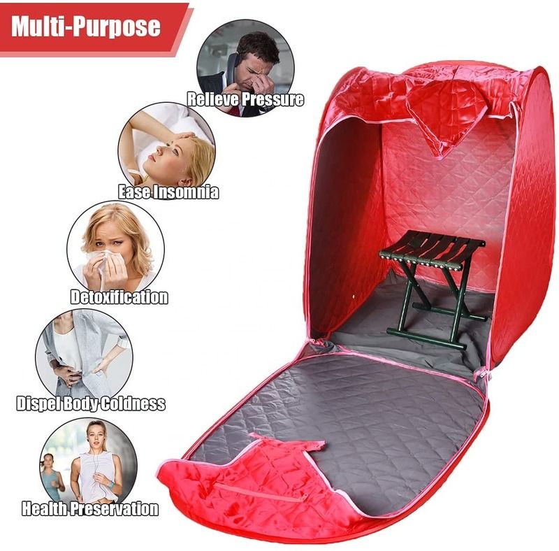 Sauna personnelle portable moderne avec vapeur pour sauna à domicile pratique, chaise de sauna pliable, machine, tente, sauna, installation facile