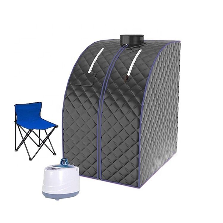 Sauna portable, contrôle informatique, sauna à vapeur personnelle pour la détente à domicile, sauna sûre, tente de spa avec chaise télécommandée, chronomètre pliable