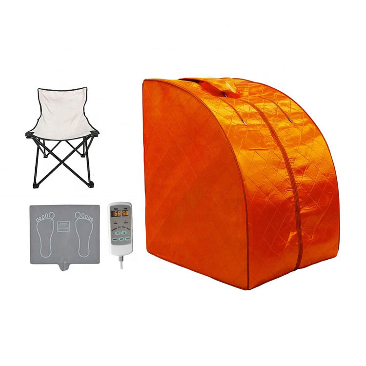 Thérapie de désintoxication à domicile pour une personne, moderne, portable, sauna infrarouge lointain, chaise améliorée, tapis de sol de spa