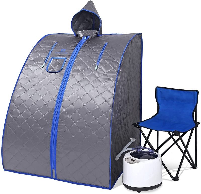Sauna à vapeur portable moderne pour spa à domicile Sauna personnelle légère Tente génératrice de vapeur avec télécommande Bain à vapeur intérieur