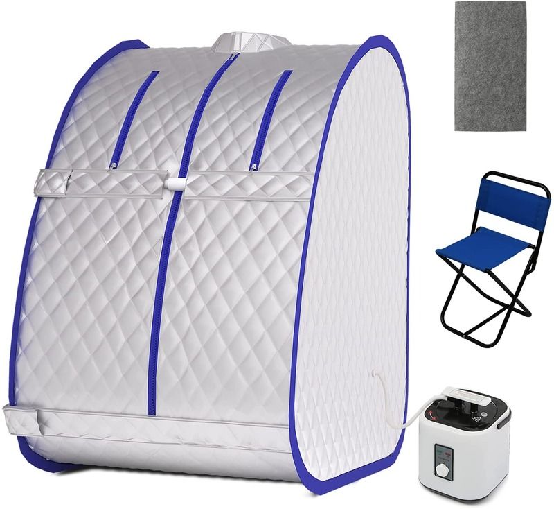 Sauna à vapeur personnelle portable léger et moderne Spa pour la récupération à domicile Détox bien-être Détailleur de temps de relaxation Générateur de vapeur