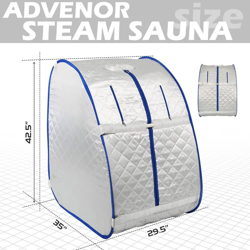 Sauna à vapeur personnelle portable léger et moderne Spa pour la récupération à domicile Détox bien-être Détailleur de temps de relaxation Générateur de vapeur