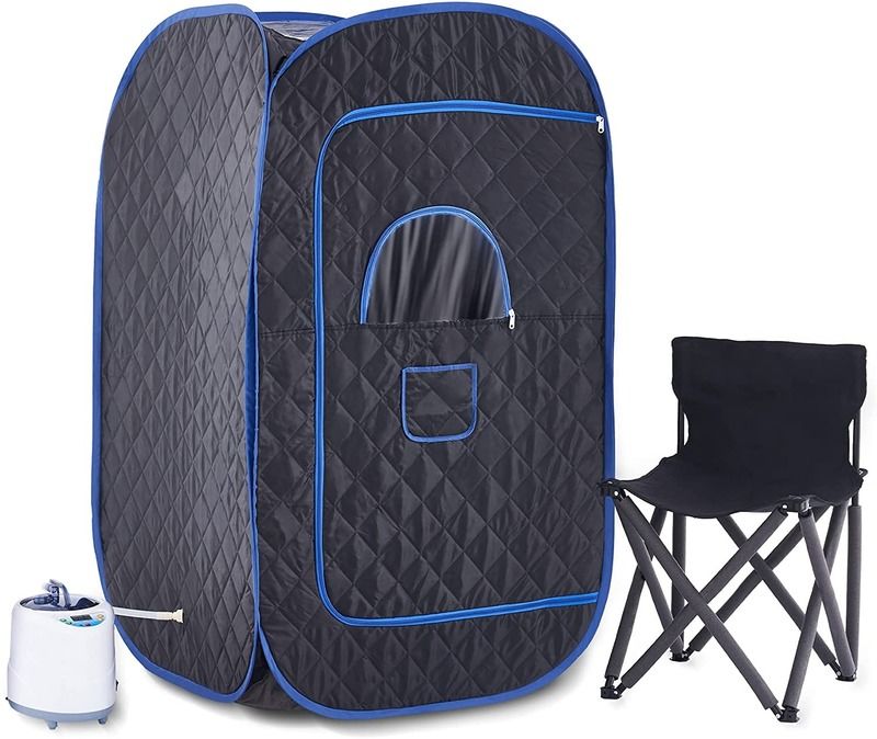 Sauna portable moderne pour bureau à domicile et voyage Sauna domestique pour spa sec et sauna vapeur avec télécommande Tente vapeur