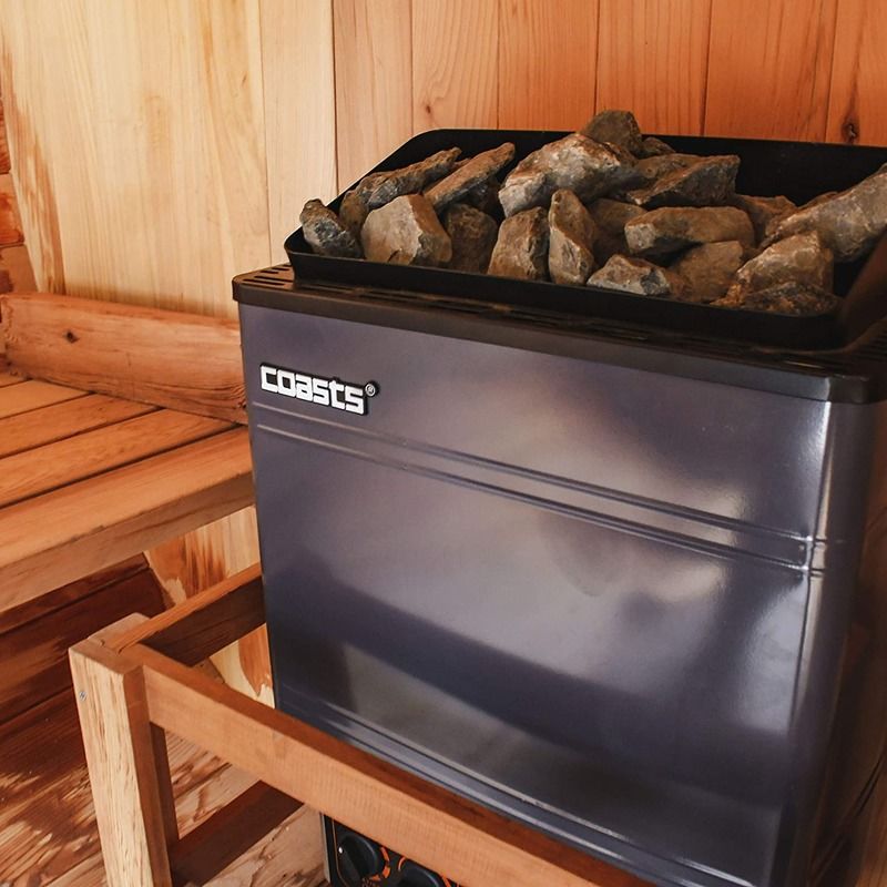 Chauffage de sauna moderne 6kW 240V SCAM 3 Contrôleur numérique Coque en tôle galvanisée Pour bain de spa sauna vapeur