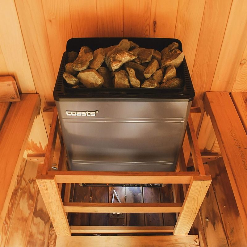 Chauffage de sauna moderne 6kW 240V SCAM 3 Contrôleur numérique Coque en tôle galvanisée Pour bain de spa sauna vapeur
