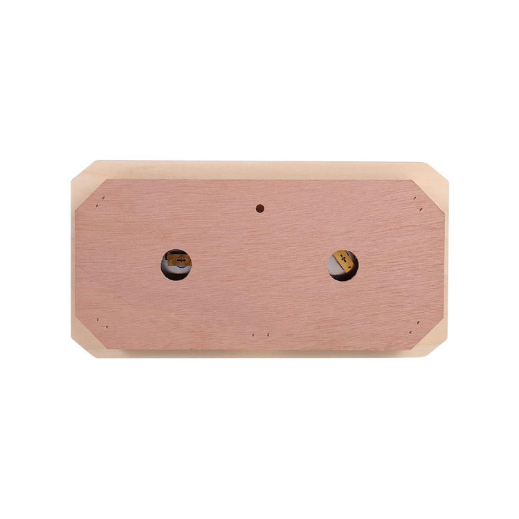 Thermomètre d'hygrothermographie traditionnel de sauna en bois 2 en 1 équipement de sauna mesure de la température et de l'humidité
