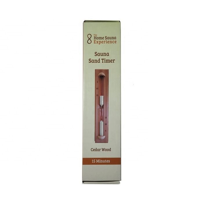Sauna traditionnel de luxe monté sur le mur de cèdre sable rotatif 15 minutes Timer Choisissez votre sable de couleur blanche